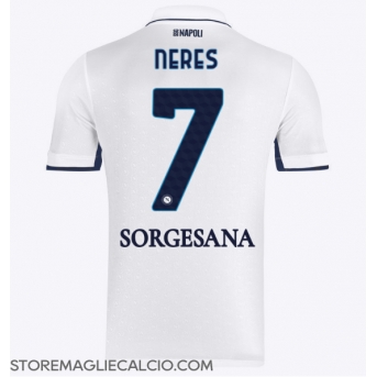 SSC Napoli David Neres #7 Maglia Gara Trasferta Repliche 2024-25